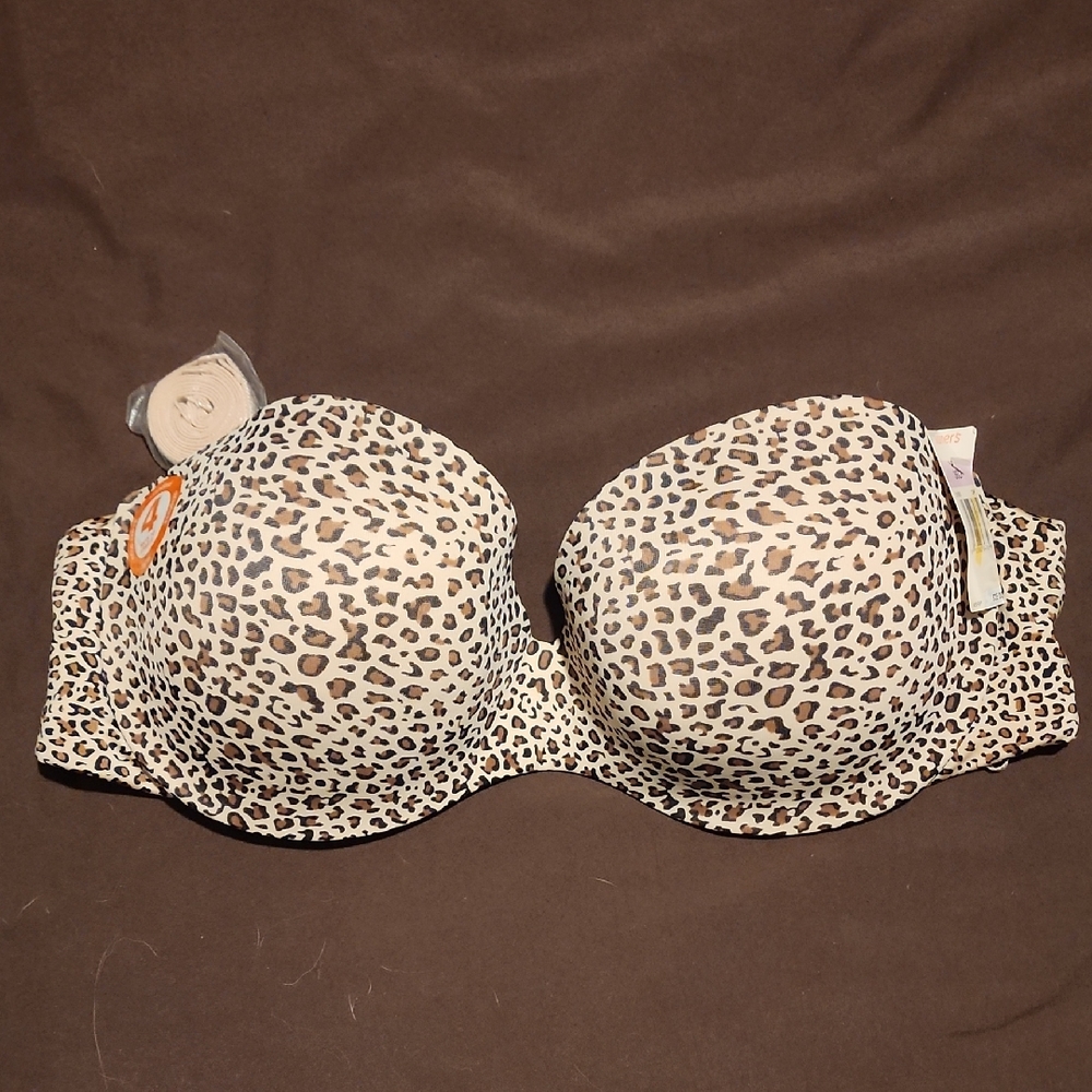 Warners Leopard Print 4 Way Bra 36D